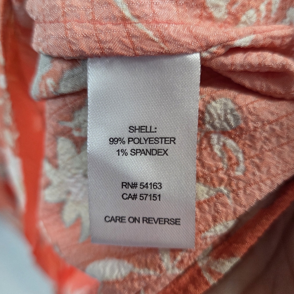 Calvin Klein Coral Floral Blouse - Picture 5 of 6
